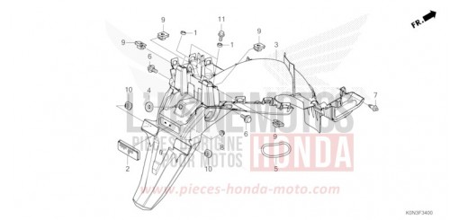 REAR FENDER CBF125MER de 2024